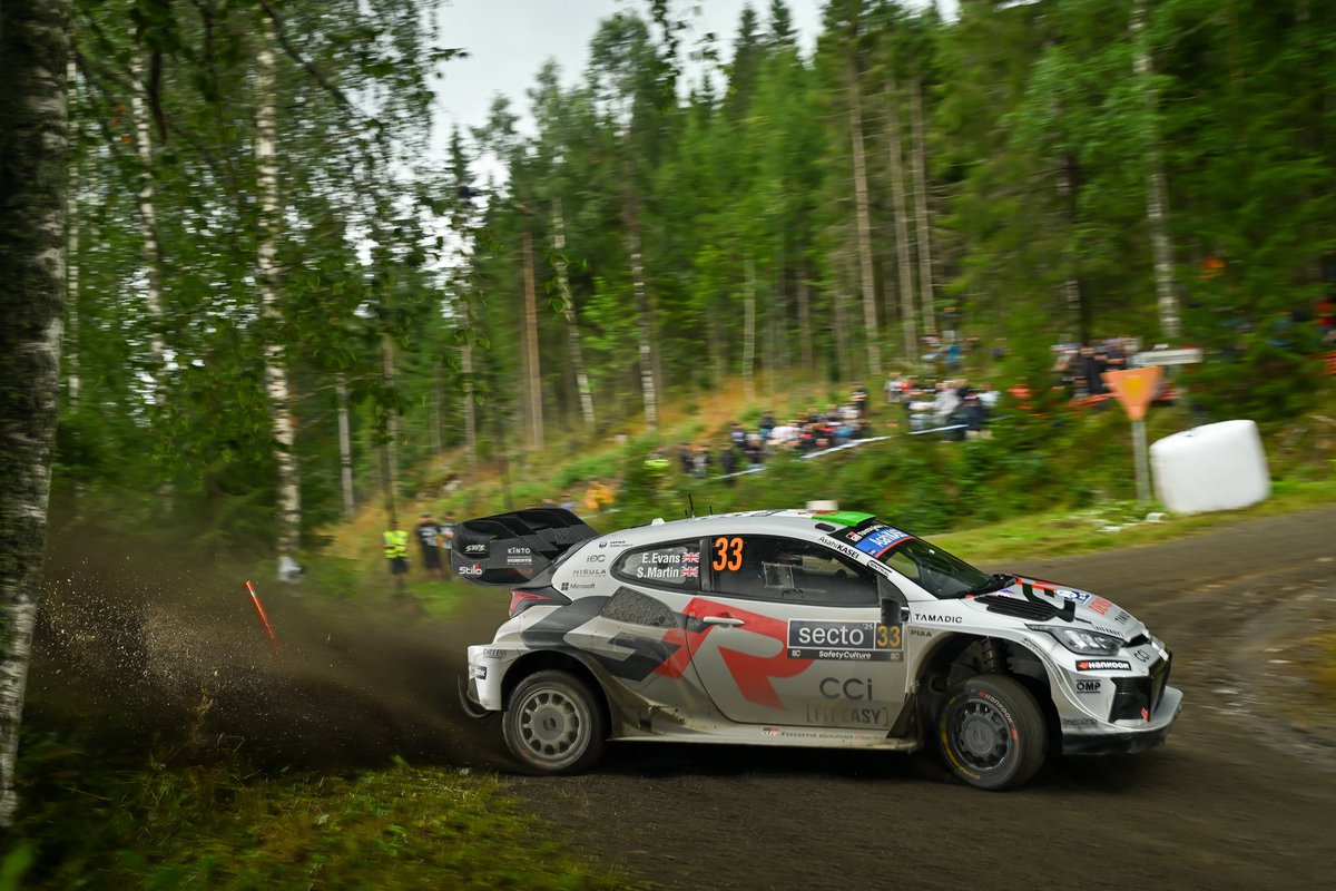 It’s been a decent enough day really 👍
Again it’s been pretty nip and tuck with four of our teammates for most of the day. ⏱️

It’s still tight out there, the gaps are small so it’s all to play for tomorrow! 

#EE33 #sectorallyfinland #toyotagazooracing