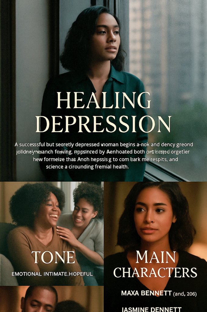 🎬 #FilmPitch – Healing Depression
A successful Black woman hides her pain behind her perfect image—until depression shatters her world. With her sister's help and a complicated dating life, she begins a raw journey of healing, self-love, and breaking stigma.
#HealingDepression