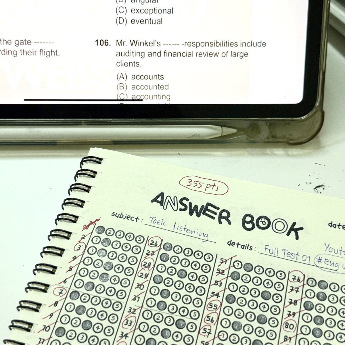 oncloudstudy's tweet image. 『 29 Jul. ~ 02 Aug. 25 』

🗯️  ⸝⸝꙳ TOEIC’s time ! ( ㅠㅡㅠ ) อยู่ๆก็มีสงครามสอบด่วนเข้ามากะทันหัน เราต้องลัดคิวแซงทุกวิชาที่กำลังอ่านให้ชีมากๆ ตอนแรกไม่ค่อยกลัวการสอบอิ้งเท่าไหร่ แต่ตอนนี้รู้สึกแพนิคแล้วจิงๆ 55555555555 สู้คับ ヽ(；▽；)ノ

🍅 #studywithonclouds #studytwt