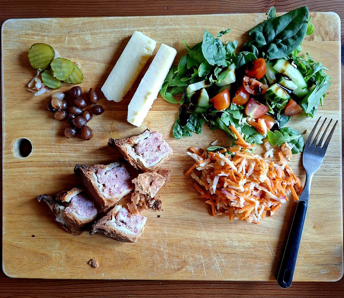 Are  those balsamic pickled onions? Did I make coleslaw? Is that one of the world's greatest pork pies from <a href="/BlocknBottle/">Block & Bottle</a>? Why, yes indeedy.