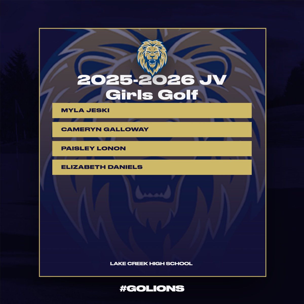 Lake Creek Golf (@lakecreekgolf1) on Twitter photo Thank you to all that came out to Lake Creek Lady Lion Golf Tryouts for the 2025-2026 Season. Looking forward to a successful year! #buildingchampions <a href="/coachlaplante/">Brad LaPlante π» π¦</a> Thank you to all that came out to Lake Creek Lady Lion Golf Tryouts for the 2025-2026 Season. Looking forward to a successful year! #buildingchampions <a href="/coachlaplante/">Brad LaPlante π» π¦</a>