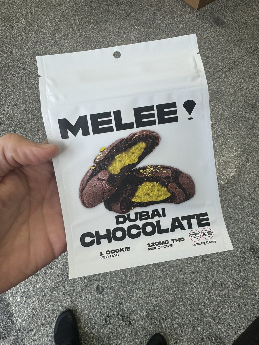 Would you ever try a 120mg THC infused Dubai Chocolate cookie?