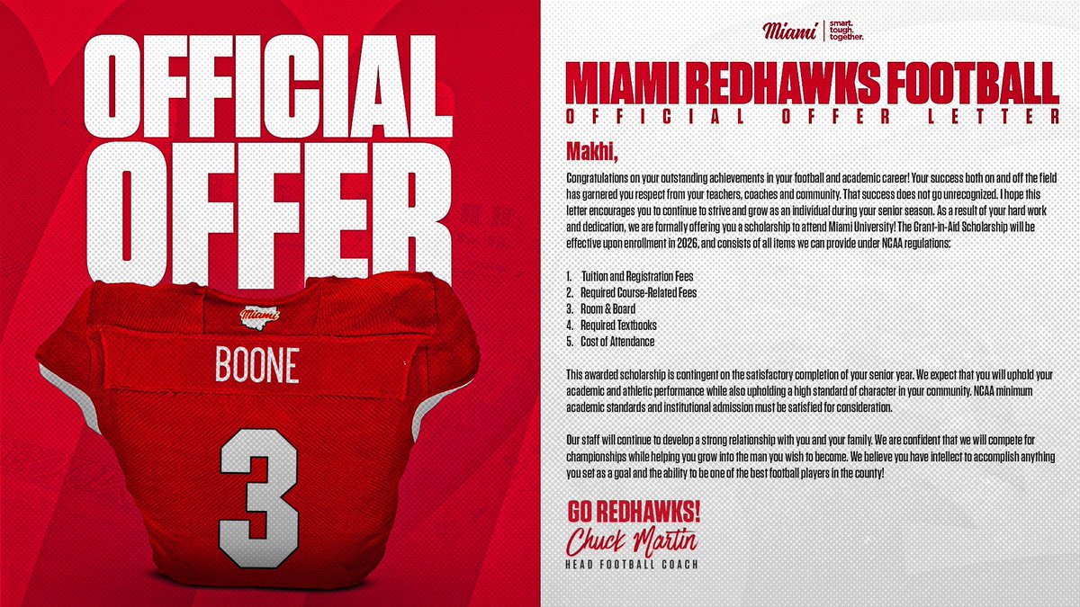 Makhi Boone (@makhiboone) on Twitter photo Let’s workkk ❤️🤍 #RedHawknation <a href="/DBCoachWhite/">Mitch White</a> <a href="/CoachZaneRies/">Zane Ries</a> <a href="/CoachBrechin/">Bill Brechin</a> <a href="/Martin_Miami_HC/">Chuck Martin</a> <a href="/ldavenport88/">Lynn Davenport</a> <a href="/MiamiOHFootball/">Miami Football</a> <a href="/drew15martin/">Drew Martin</a> Let’s workkk ❤️🤍 #RedHawknation <a href="/DBCoachWhite/">Mitch White</a> <a href="/CoachZaneRies/">Zane Ries</a> <a href="/CoachBrechin/">Bill Brechin</a> <a href="/Martin_Miami_HC/">Chuck Martin</a> <a href="/ldavenport88/">Lynn Davenport</a> <a href="/MiamiOHFootball/">Miami Football</a> <a href="/drew15martin/">Drew Martin</a>