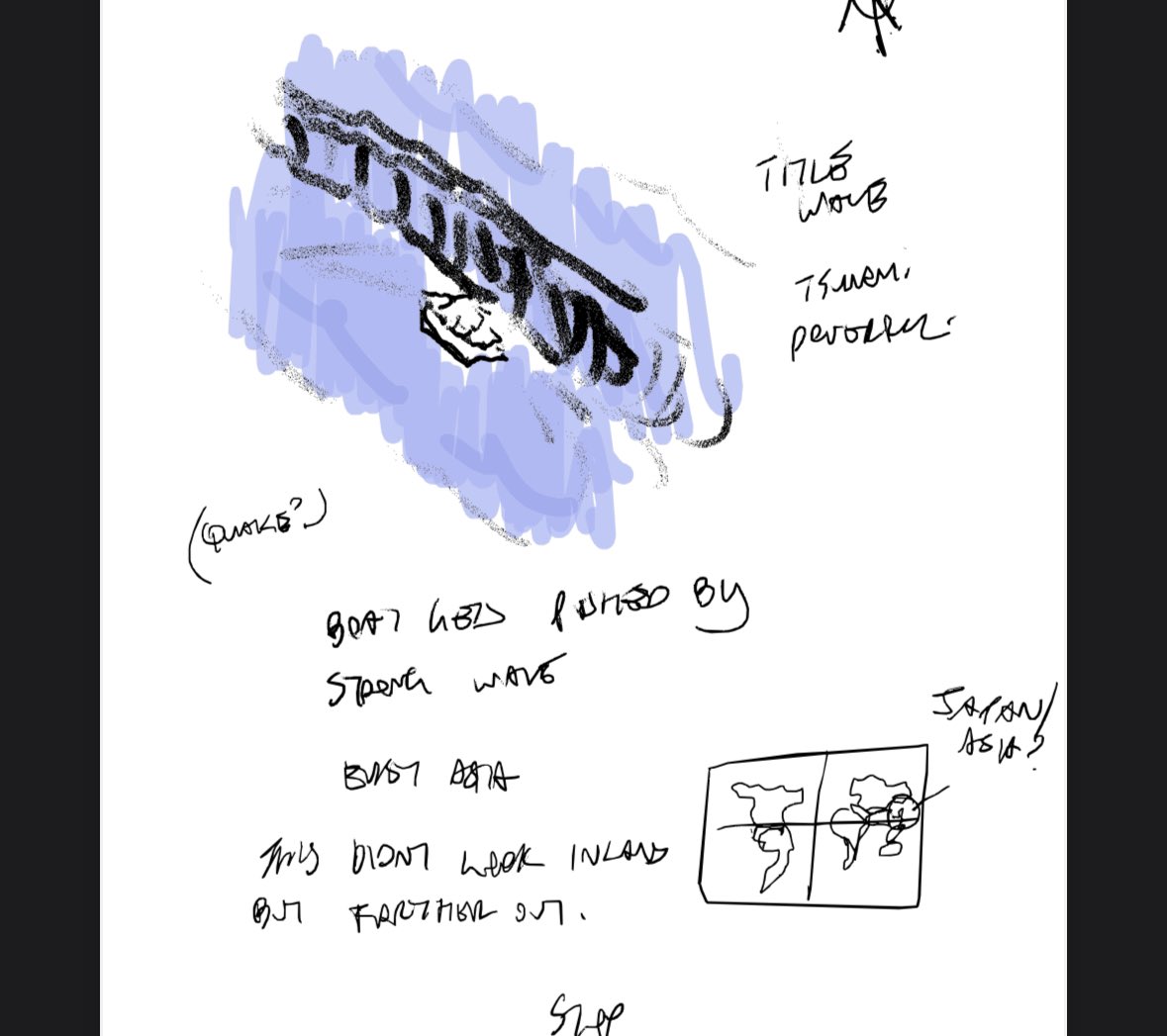 Had the  quake / tsunami with japan marked in the map for world events .