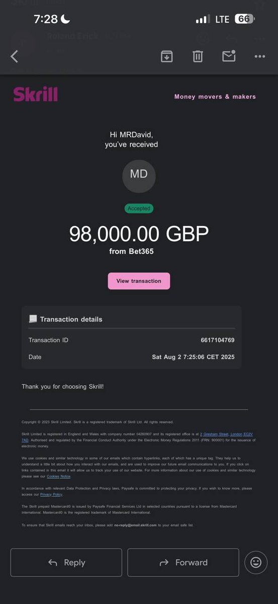 +98,000.00 GBP DONE ✅ 

Just for you to understand, ANYONE CAN FIND SUCH HUGE WINS 💰

That's why I prefer fixed match 👉 it requires minimal effort and provides maximum results 🔝
Contact <a href="/CFMBet/">CERTIFIED FIXED MATCH BET</a> 👈🏻
