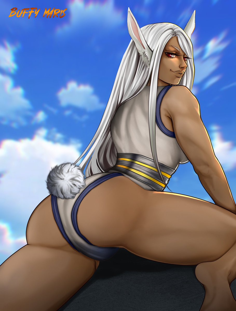 EchoesOfMara's tweet photo. Mirko from My Hero Academia ❤️ I really liked this pose and it made me think of her, so here we have Mirko 🔥 It suits her pretty well, don't you think?  #digitalart #mirko #bokunoheroacedemia #MyHeroAcadamia #bunny #butt #ass #sexy #musclemommy #fitgirl #hot #animegirl #waifu https://t.co/a6tuh2YUYM