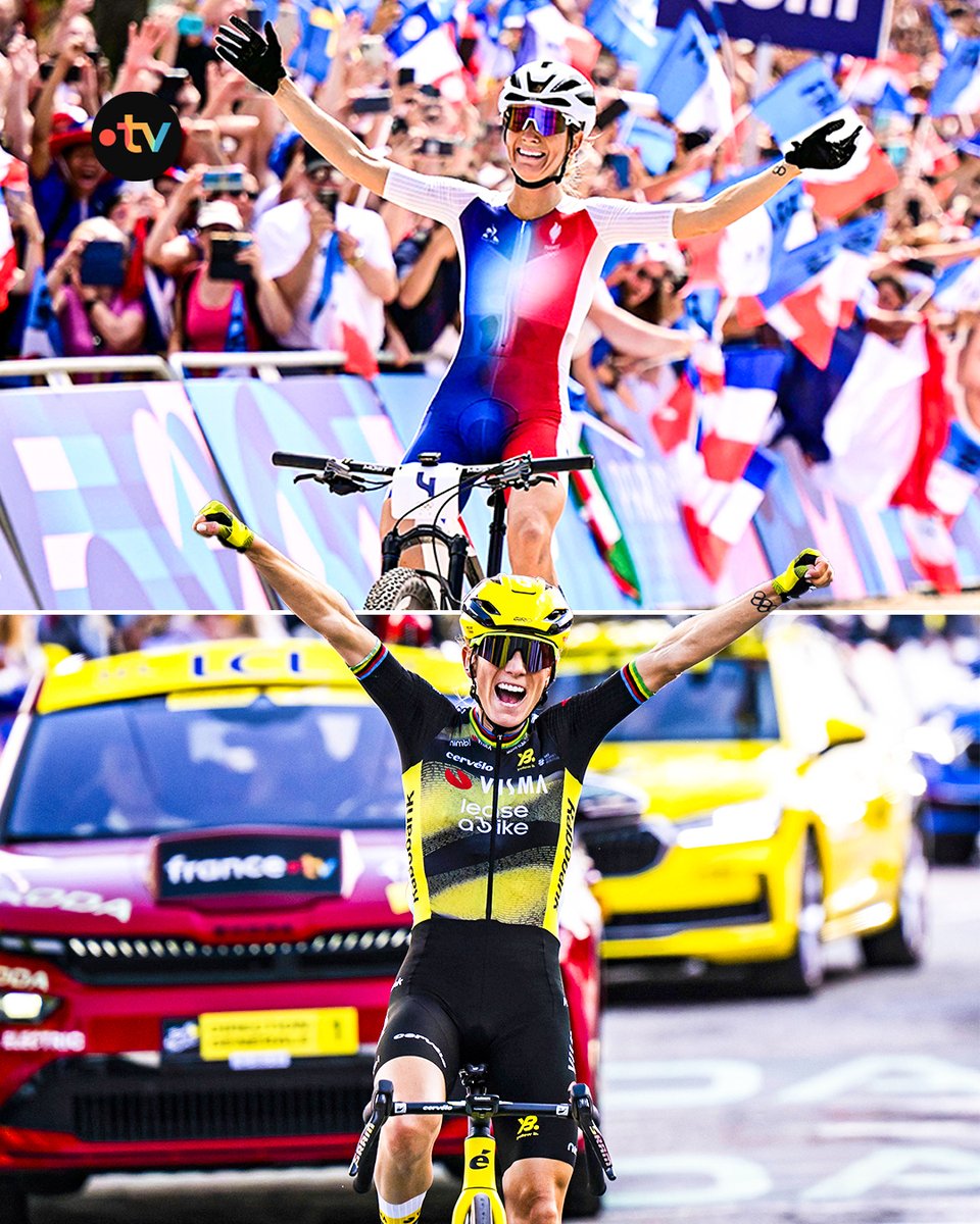 francetvsport's tweet image. #TDFF2025 | 🇫🇷 Un an plus tard, les même émotions.

🤩 MERCI PAULINE.