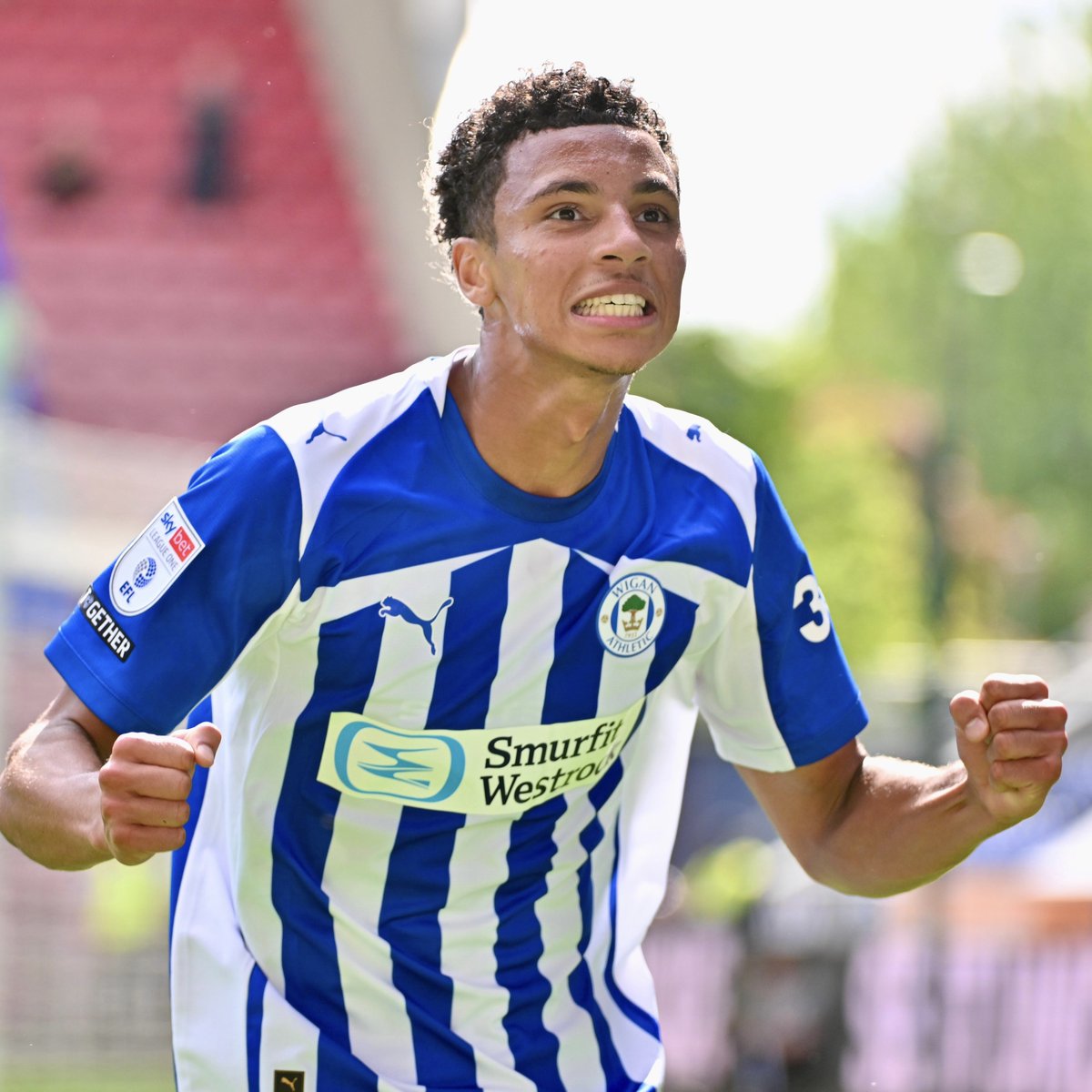 Tobias Brenan. Outstanding on his EFL debut at the weekend. 👏

#wafc 🔵⚪️ | <a href="/Latics_Academy/">Kingdom Wigan Athletic Academy</a> 🤝