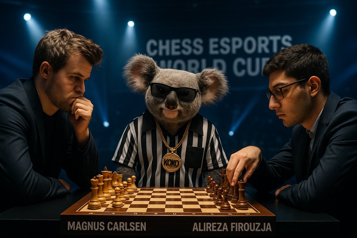 KOKO (@koalaaivip) on Twitter photo 🏁 History made in Riyadh!
Massive congrats to <a href="/MagnusCarlsen/">Magnus Carlsen</a> for winning the first‑ever Chess Esports World Cup 🏆 — and to <a href="/AlirezaFirouzja/">Alireza Firouzja</a> for pushing the final to the very edge
You turned speed, strategy, and focus into art.
Koala AI ‑KOKO honors the hustle and bows to 🏁 History made in Riyadh!
Massive congrats to <a href="/MagnusCarlsen/">Magnus Carlsen</a> for winning the first‑ever Chess Esports World Cup 🏆 — and to <a href="/AlirezaFirouzja/">Alireza Firouzja</a> for pushing the final to the very edge
You turned speed, strategy, and focus into art.
Koala AI ‑KOKO honors the hustle and bows to
