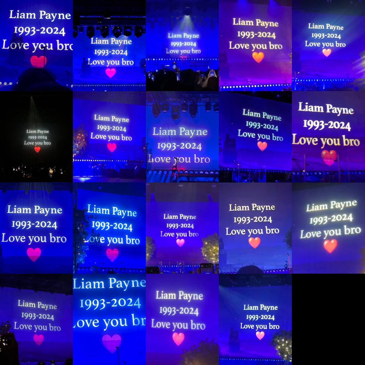 He misses you too, Liam. He made sure to give you your moment at every show he did.