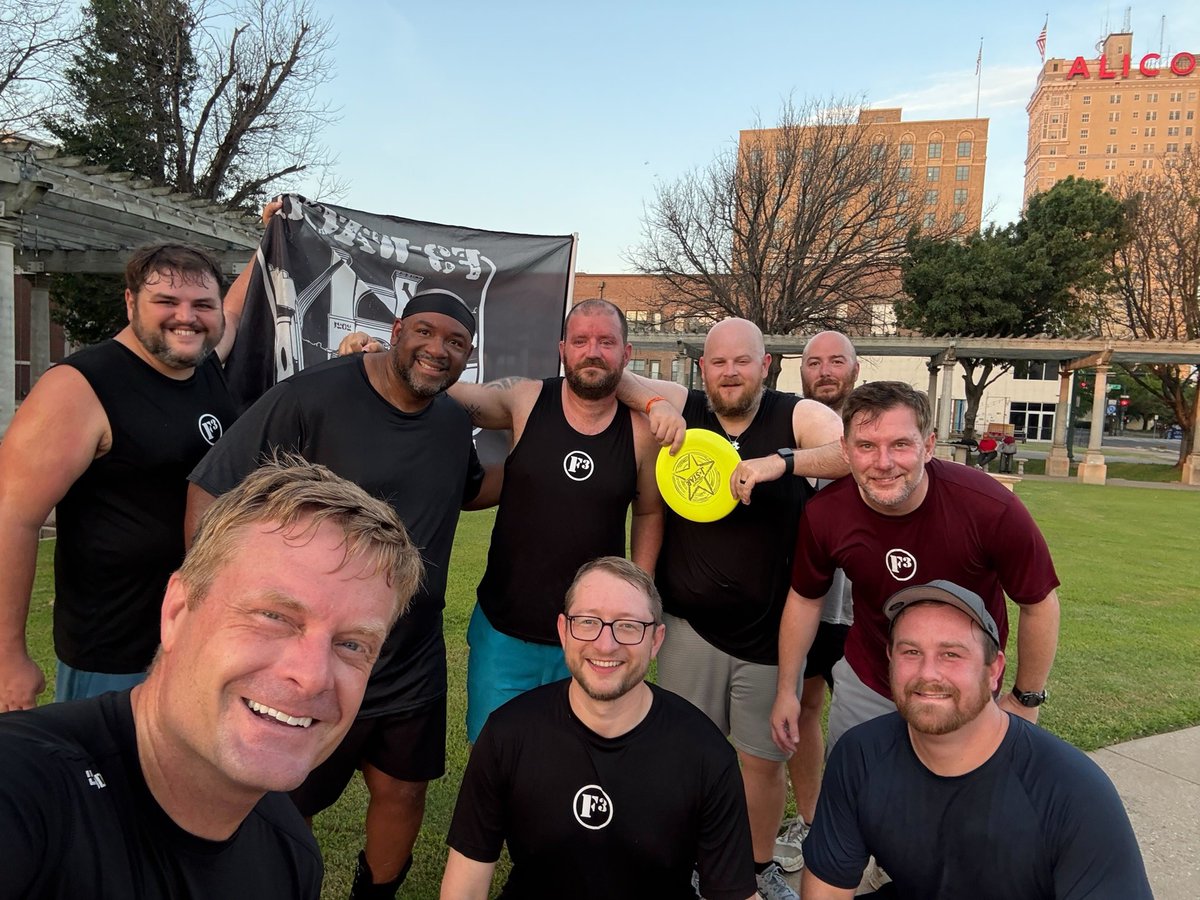 9 HIM hit Heritage this morning for a sunrise fountain tour and a high-flying game of ultimate frisbee. Welcome FNG Charlie—now known as Gobstopper! 🍬💪 Great morning of Fitness, Fellowship, and Faith. #254F3 #Heritage #FNG #FreeToLead #FitnessFellowshipFaith 🏃‍♂️🥏🌄