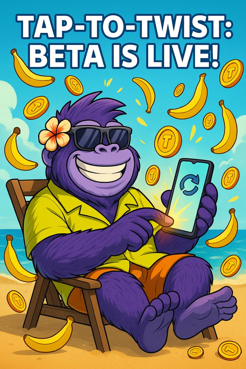 memtokentwist's tweet image. 🚀 BETA is LIVE 🐒🌀
Sam’s Tap-to-Twist is ready for its first testers.
💥 Tap. Twist. Earn.
🍌 Report bugs → Get rewarded
🔥 Early testers = future perks

Join the test → t.me/memTokenTwist
#TWIST #CryptoGame #BetaTest