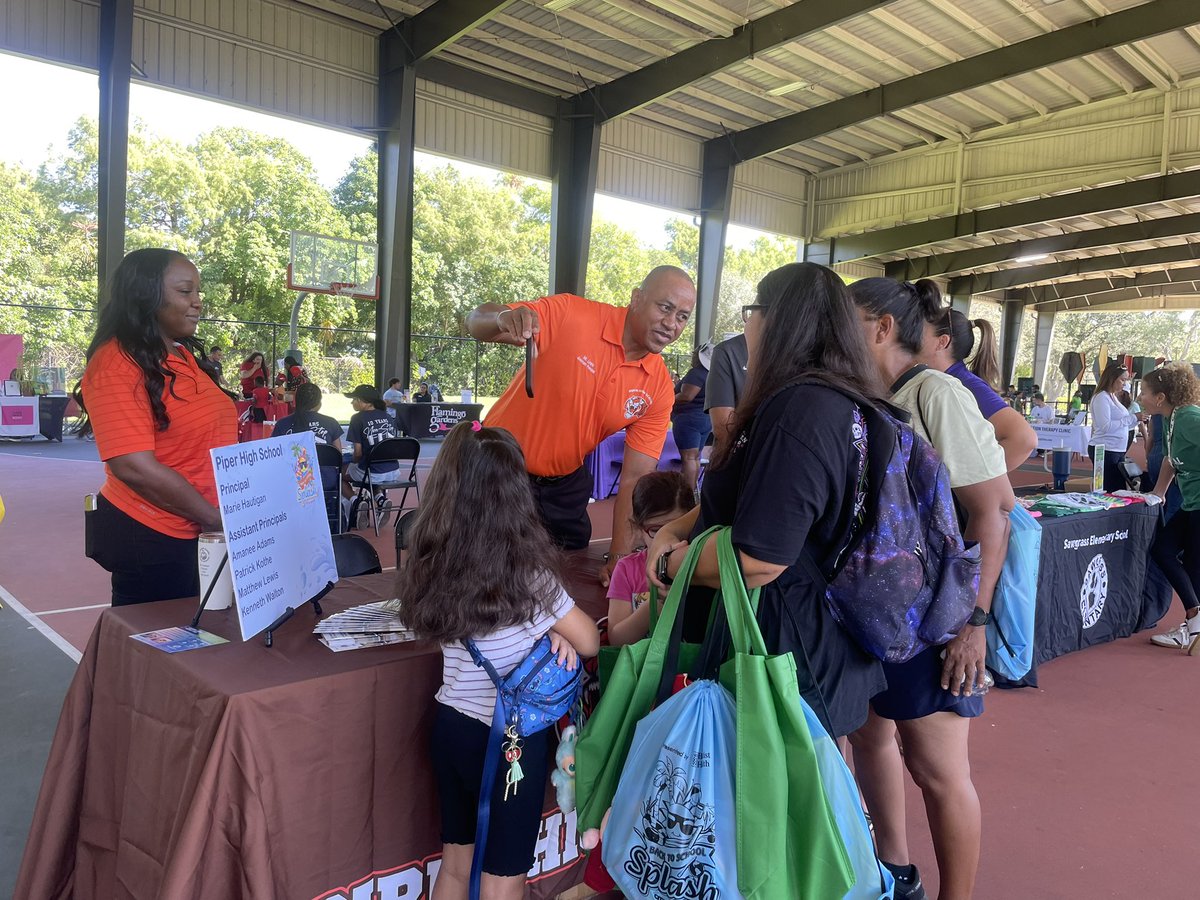 It was a great day at the City of Sunrise Splash welcoming our families back to school.