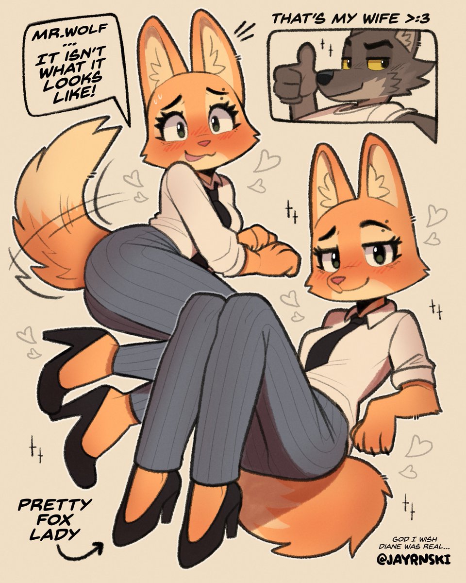 Diane foxington is wife :3