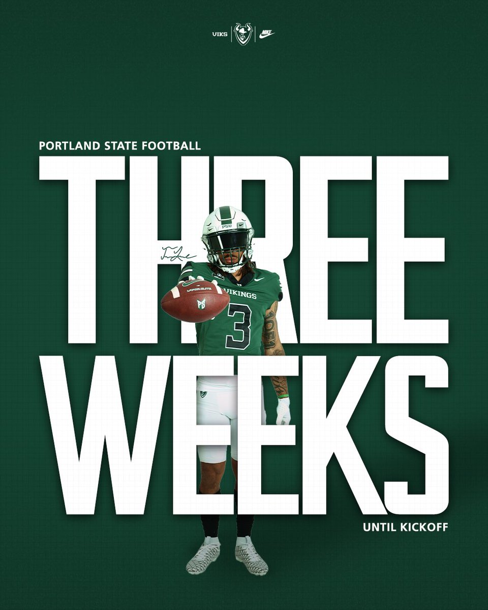 21 days until our season opener. See ya in Hillsboro.

#GoViks | #DefendTheShip