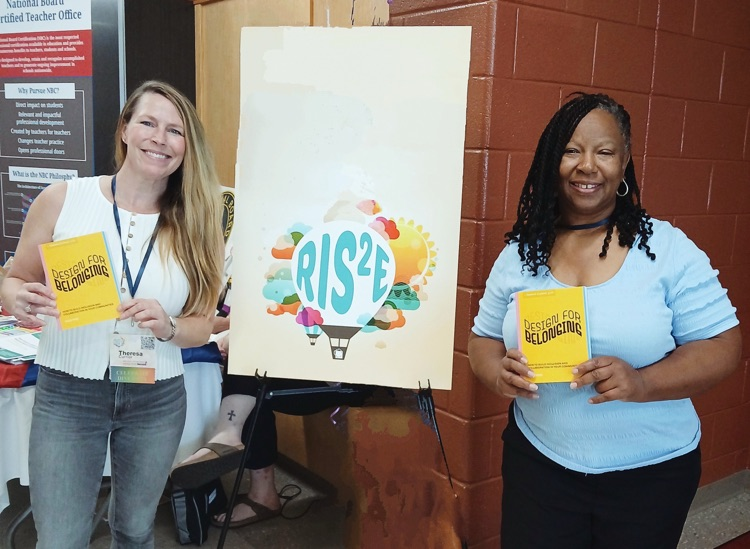 Ms. Currier and Ms. White at the week’s RISE Conference!  #ParkPRIDE #BelongGrowSucceed #SummerLearning