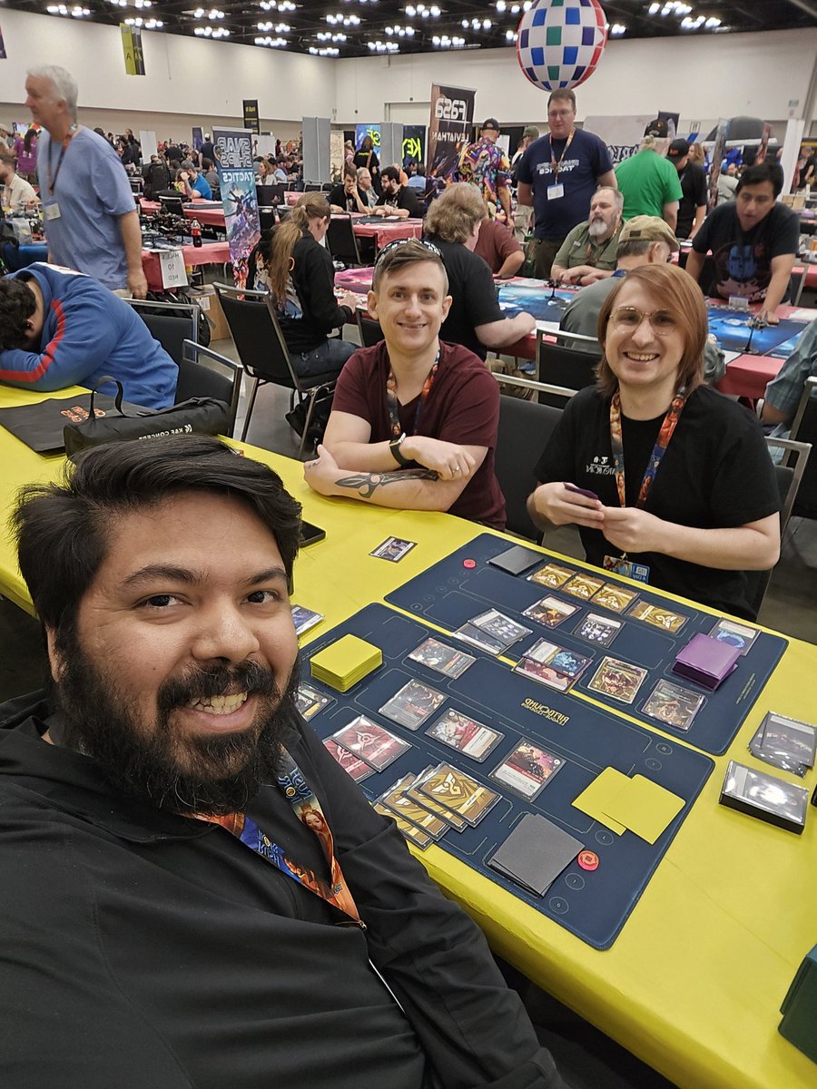 last day of gencon for me! #riftbound gaming with <a href="/CasanovaCasts/">Casanova</a> and <a href="/millertwj/">Ksdden</a>!
