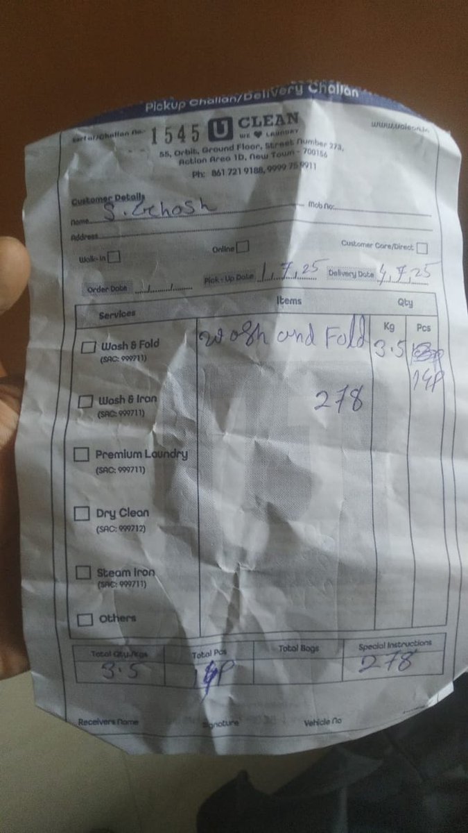 fathomless1's tweet photo. @UCleanIndia Item is missing from delivery no update or refund. Why? https://t.co/CEDJnRJLA4