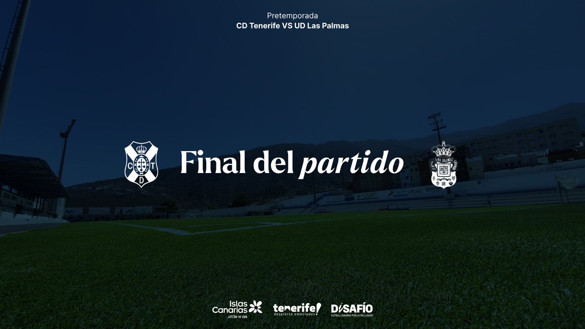 CD Tenerife ๐ด๓ ง๓ ข๓ ณ๓ ฃ๓ ด๓ ฟ (@cdtoficial) on Twitter photo ๐ ๐
๐๐๐๐ | La gran final de la ๐ฟ๐ผ๐ผ๐ผ ๐ธ๐๐๐๐๐ฬ๐ ๐๐๐ ๐๐๐๐๐๐ ๐๐๐๐๐ se decidirรก desde el punto de penaltiโช๏ธ๐ต
#CDTenerife 1โฃ - 1โฃ <a href="/UDLP_Oficial/">UD Las Palmas</a>
#TenerifeLasPalmas #PretemporadaCDT #DiSAFรO #LaBregaNosUne ๐ ๐
๐๐๐๐ | La gran final de la ๐ฟ๐ผ๐ผ๐ผ ๐ธ๐๐๐๐๐ฬ๐ ๐๐๐ ๐๐๐๐๐๐ ๐๐๐๐๐ se decidirรก desde el punto de penaltiโช๏ธ๐ต
#CDTenerife 1โฃ - 1โฃ <a href="/UDLP_Oficial/">UD Las Palmas</a>
#TenerifeLasPalmas #PretemporadaCDT #DiSAFรO #LaBregaNosUne