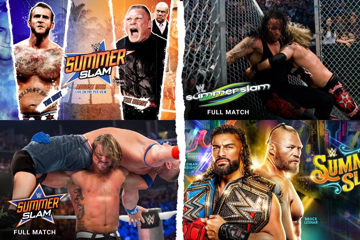 Some of the Greatest SummerSlam Matches Since 2000.

🚨 A Thread 🚨