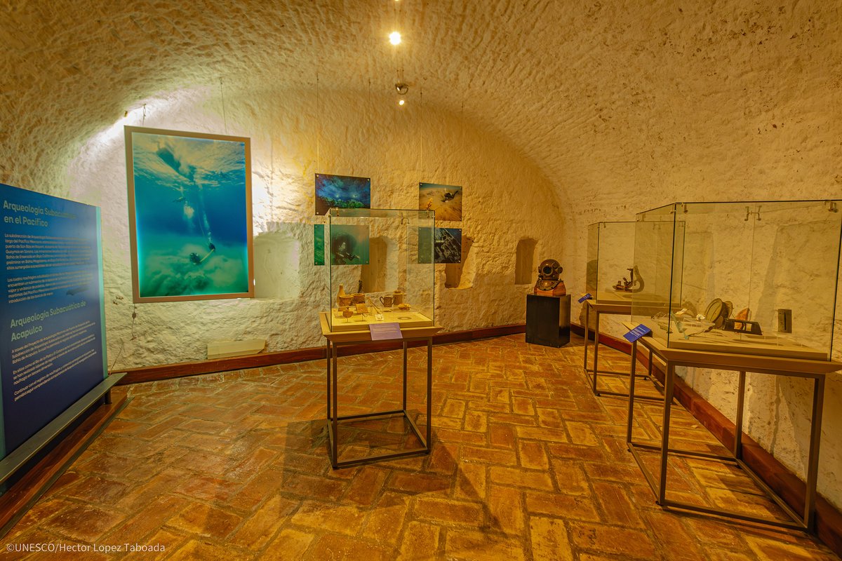 📌Si estás en #Acapulco visita el Fuerte de San Diego.

👉🏿Con una fortalecida estabilidad ambiental y lumínica, una renovada sala de arqueología subacuática y una nueva sobre afromexicanidad, gracias al Fondo de Emergencia para el Patrimonio de #UNESCO y sus países donantes.