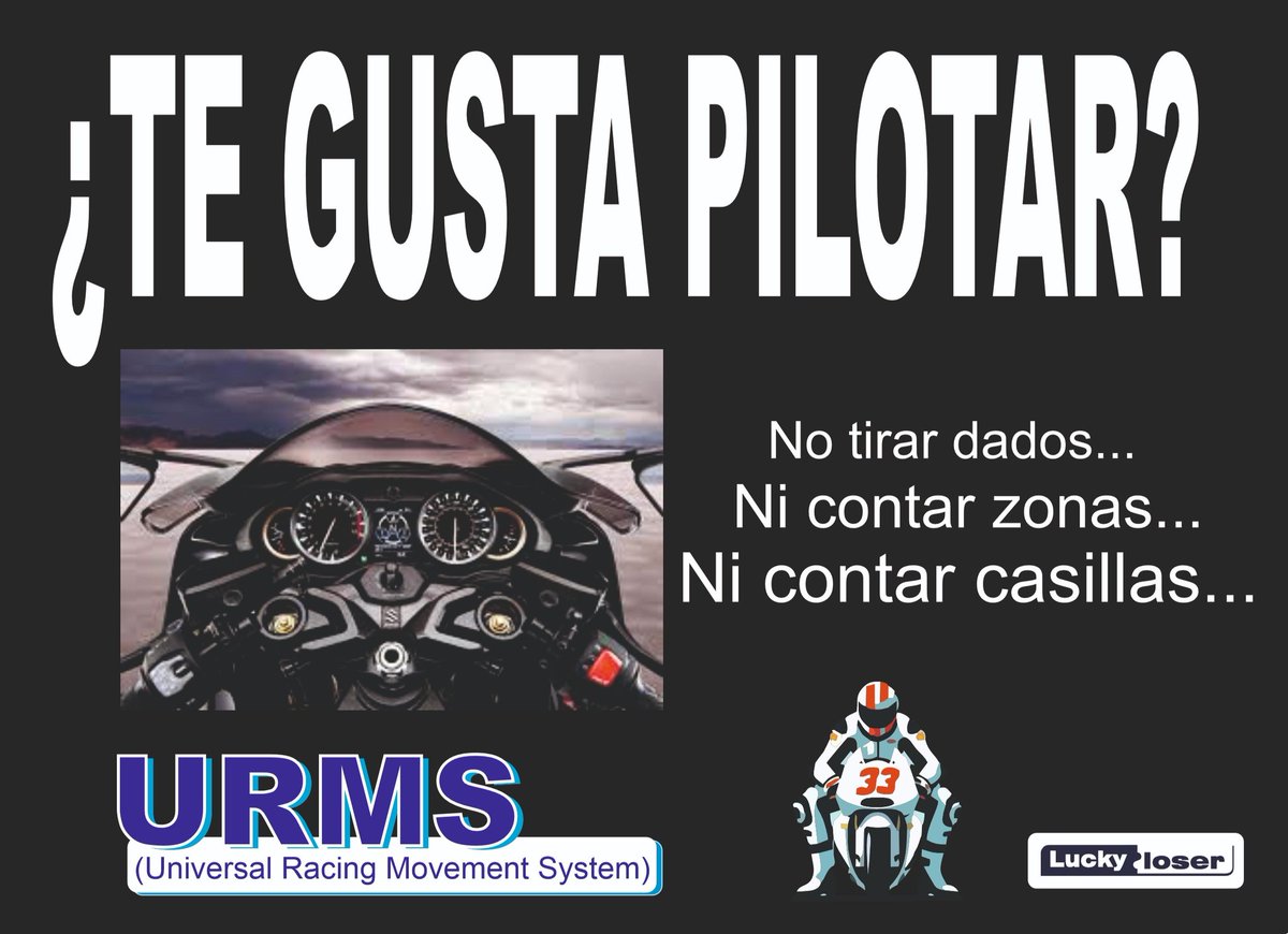 TE GUSTAN LAS CARRERAS DE MOTOS?

URMS 🏁
#UniversalRacingMovementSystem