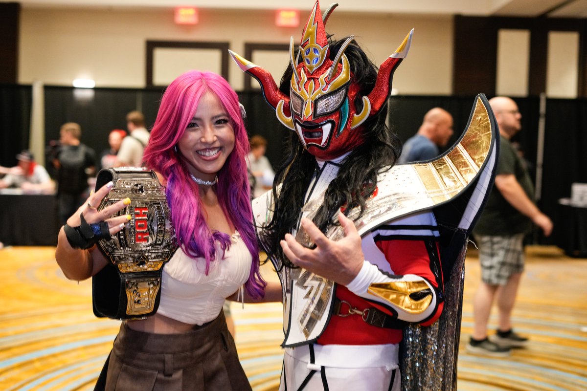 wrestlecon's tweet image. Mina &amp;amp; Liger only at WrestleCon!

@MinaShirakawa @Liger_NJPW 

#Wrestle