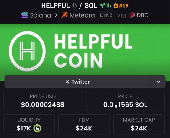 __Billridge's tweet image. i entered #HELPFUL at $24k mc on my private tg, currently at a cool $418k mc fams ✊
another good x17.4 bagged
my alphas winning in this
wanna get on? send a dm and trade with me fam 😎🔥