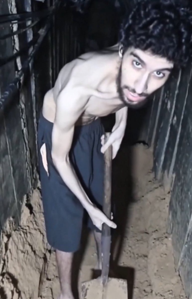 Will the emaciated image of Evyatar David digging his own grave be on the front page of the <a href="/Daily_Express/">Daily Express</a>?