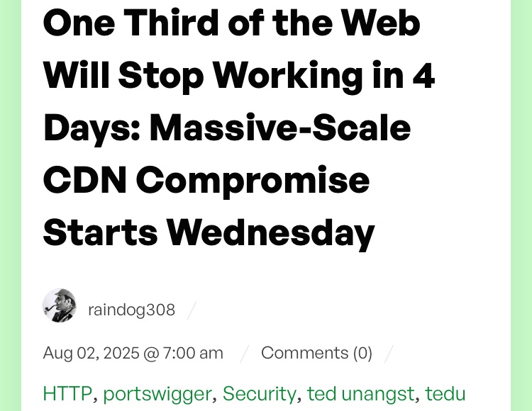 There I am being careful to balance hyping my talk without going too far and then this gets published 😂 maybe the countdown timer is just too ominous!