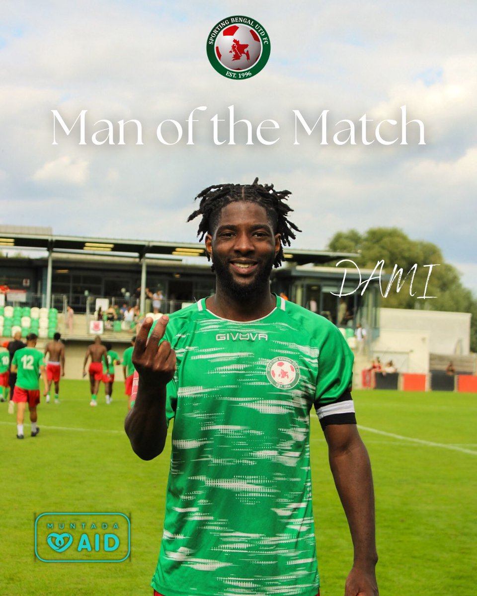 MOTM 🌟 sponsored by <a href="/MuntadaAid/">Muntada Aid</a> for today’s FA Cup match is our skipper, Dami Olusesi.

Unbelievable work rate across the pitch and he led from the front today. Proper captain’s performance. Well done <a href="/DamzoDaGreat/">Damz</a>🔥

#UpTheBengals 🐯💚♥️