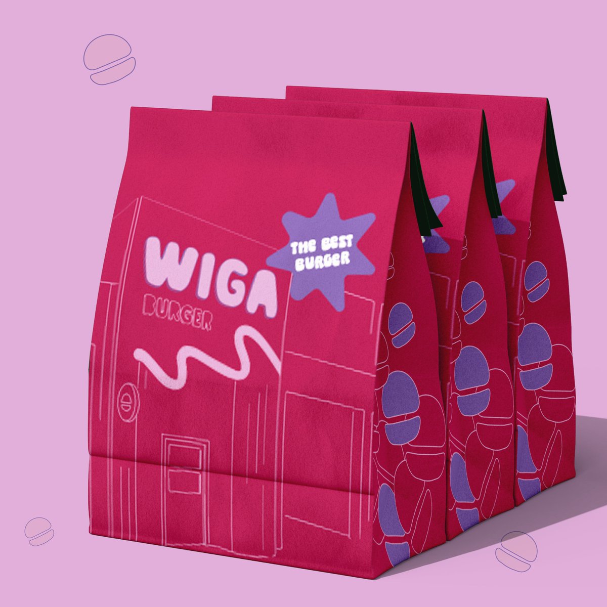 Client: WIGA Restaurant 🍔💖
Service: Brand identity
Type: Restaurant
Location: KSA – AL - Nairiyah
Date: 2025
Adobe Illustrator