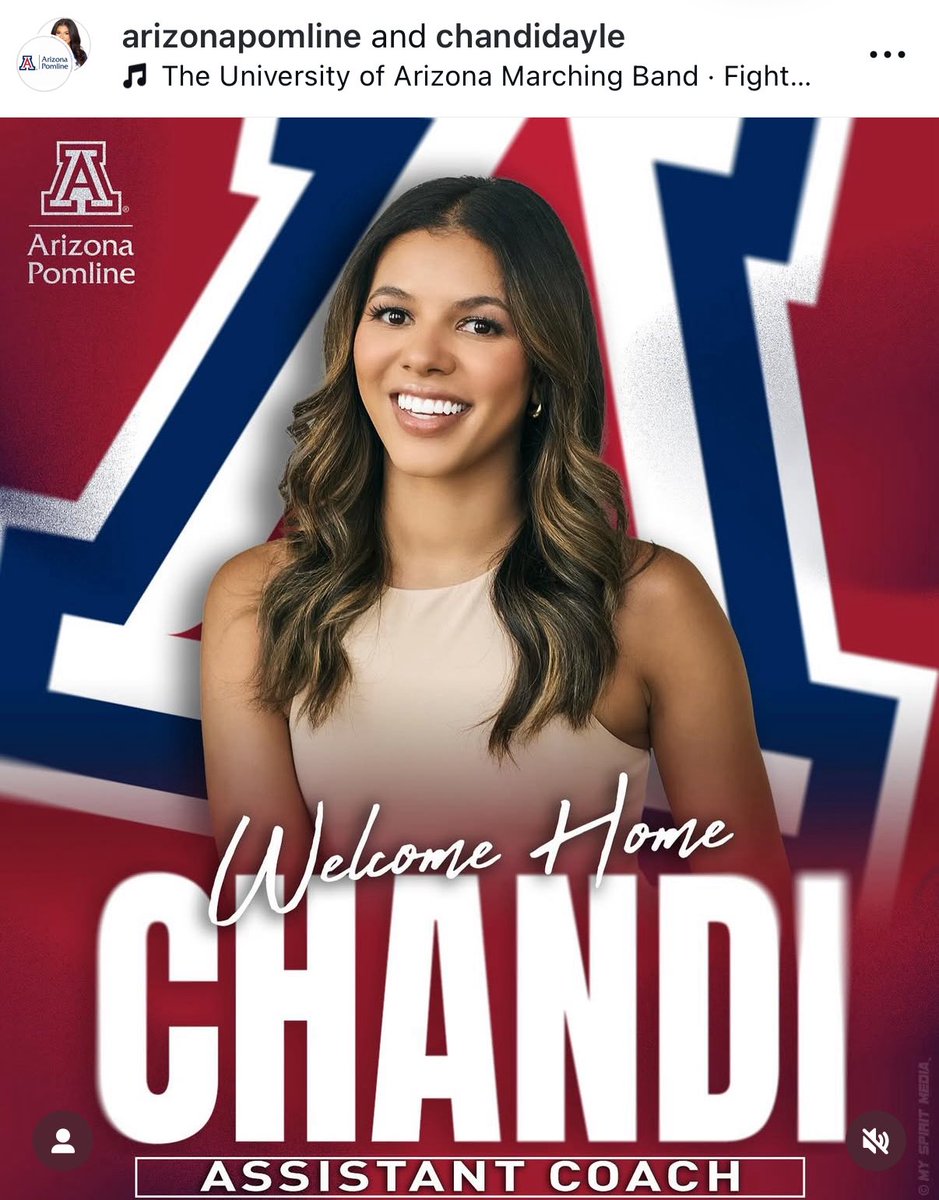 Former Wildcat and <a href="/DCCheerleaders/">Dallas Cowboys Cheerleaders</a> Chandi McCright is returning to Tucson as an assistant coach for <a href="/arizonapomline/">Arizona Pomline</a>.

Chandi spent 4 seasons with the <a href="/prideofarizona/">The Pride of Arizona Marching Band</a> and 6 years in Dallas, where she was featured on the DCC Netflix series and named a Pro Bowl Cheerleader in 2024.