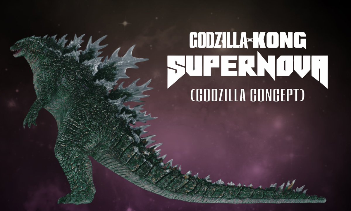 My Concept For Godzilla's Design For GxK Supernova