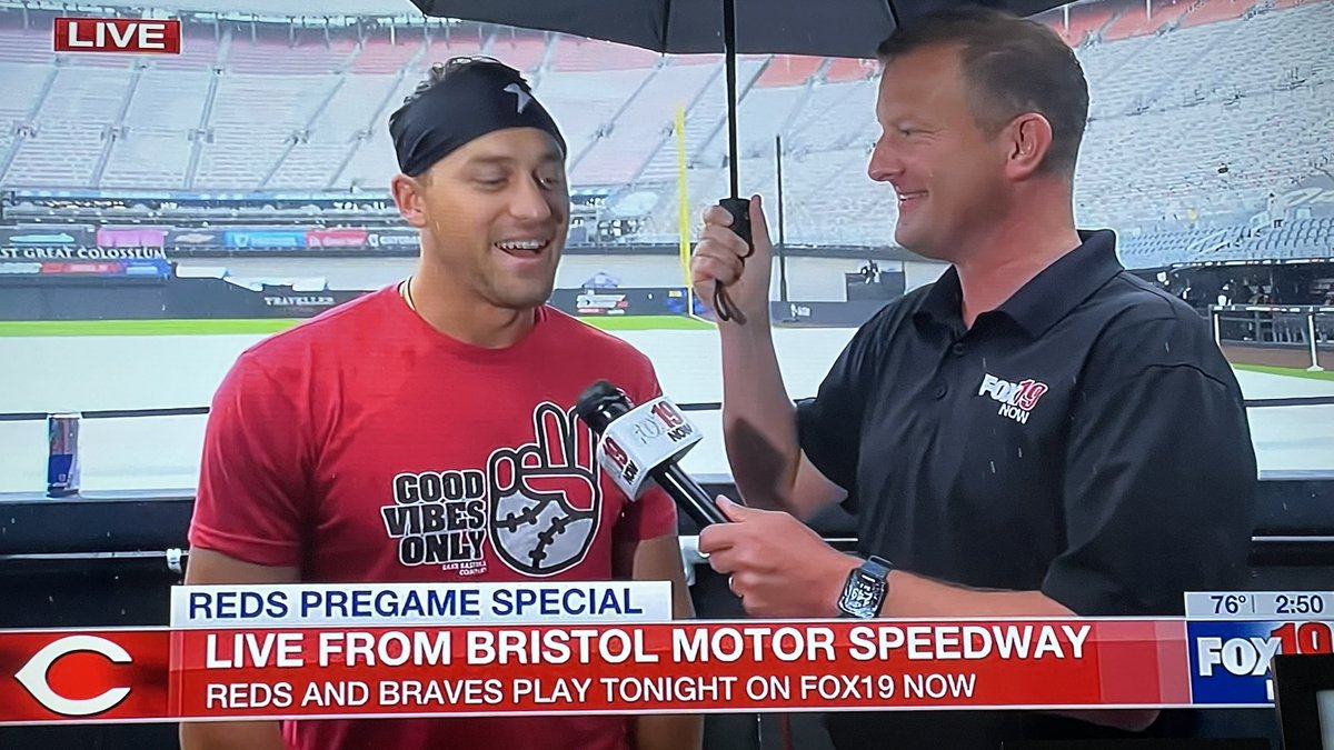 Hope you watched our one hour show from the field at Bristol Motor Speedway.

Dodged some rain showers in the final segments, but cool to hear perspective from players about to play in front of 90,000 fans.