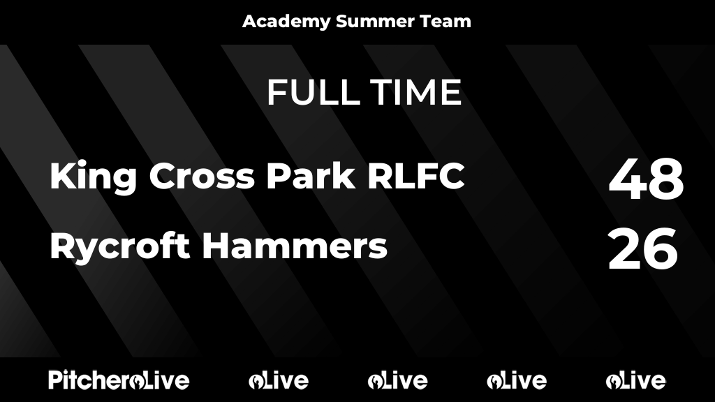 FULL TIME: King Cross Park RLFC 48 - 26 Rycroft Hammers
#KINRYC #Pitchero
pitchero.com/clubs/kingcros…