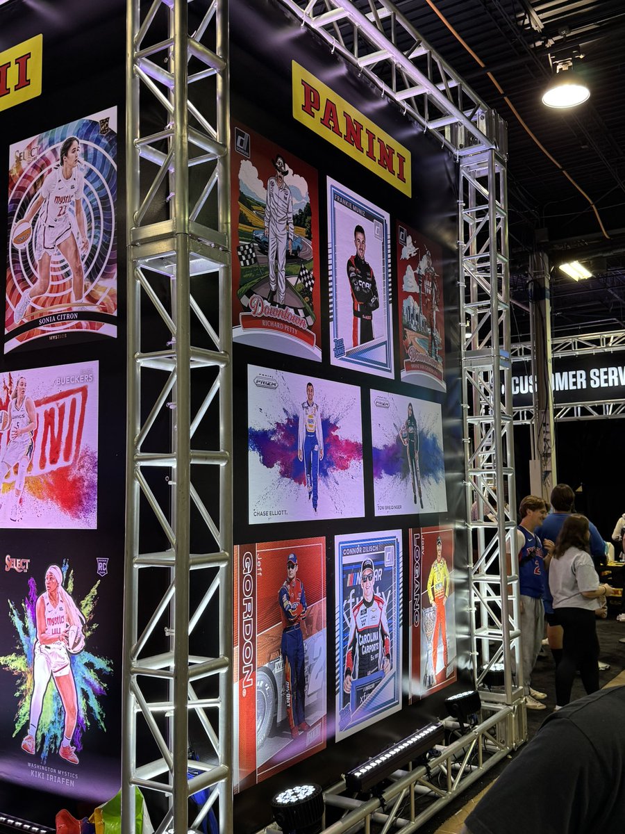 Super cool with <a href="/PaniniAmerica/">Panini America</a> repping NASCAR cards at the National!
#nscc25 <a href="/nsccshow/">The National Sports Collectors Convention Inc.</a> <a href="/NascardRadio/">Val</a> <a href="/MishaWines97/">Misha Wines</a> <a href="/DJKAZMIERCZAK/">D.J. Kazmierczak</a> <a href="/Prush55/">Scott Prusha</a> <a href="/sportsmktgguy/">Jason Howarth</a> #itssoshiny <a href="/TracyHackler/">Tracy Hackler</a> #whodoyoucollect <a href="/LucasKinser/">Lucas Kinser</a>
