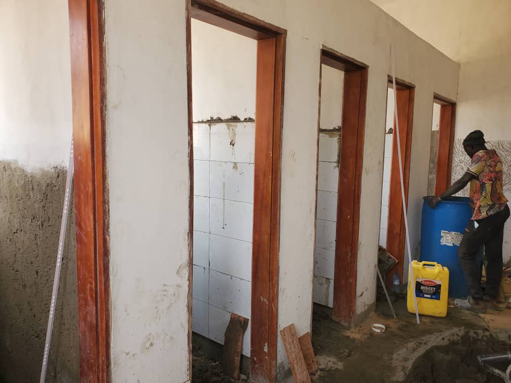 #UPDATE: Today, Mr. Leo Beyagira, a key USJM Pillar, donated and delivered this beautiful gate. 
We’re grateful for this generous and continued contribution towards the development of USJM.

#PHOTOS 3 &amp; 4: Ongoing water extension and toilet completion at the new teaching facility