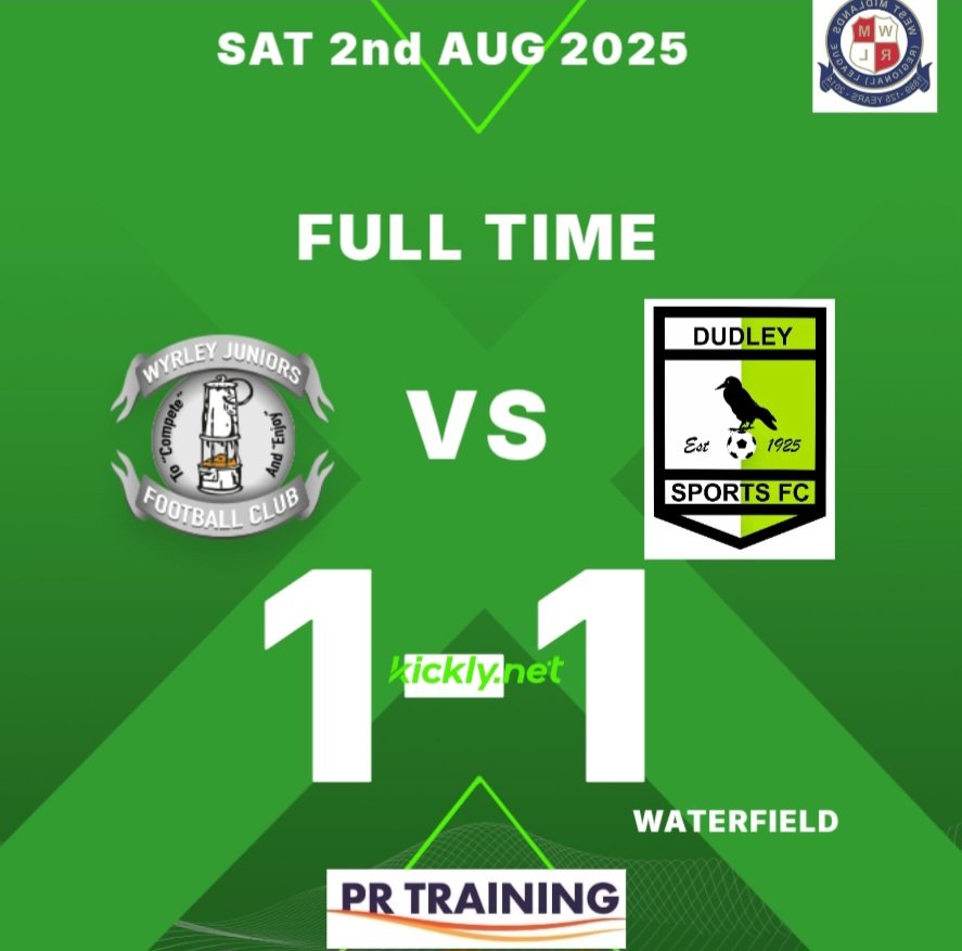 Dudley Sports Fc (@dudleysportsfc2) on Twitter photo Sports come away with a opening day point,
Not the prettiest of games but a positive point to get our season up & running.
Today's goalscorer Owen Waterfield ⚽️
Thank you to <a href="/WyrleyF/">Wyrley United FC</a> for their hospitality and wish you all the best forvthe season ahead.
UTS 🟢 ⚫️ Sports come away with a opening day point,
Not the prettiest of games but a positive point to get our season up & running.
Today's goalscorer Owen Waterfield ⚽️
Thank you to <a href="/WyrleyF/">Wyrley United FC</a> for their hospitality and wish you all the best forvthe season ahead.
UTS 🟢 ⚫️