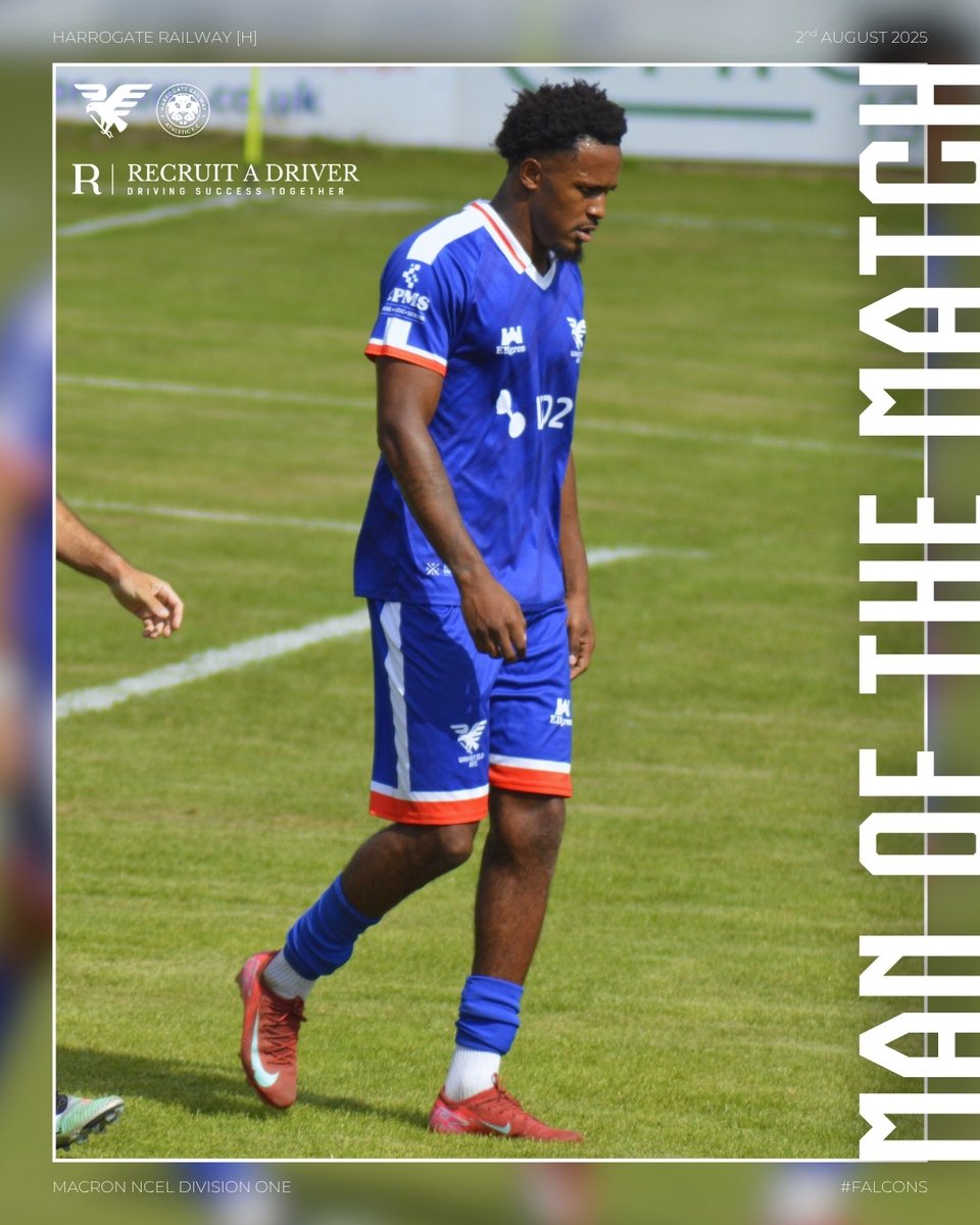 Wakefield AFC (@wakefield_afc) on Twitter photo 🏆 | Your <a href="/HGVdrivingwork/">Recruit A Driver</a> Man of The Match, chosen by the guys from Recruit A Driver is <a href="/akeelfrancis99/">Akeel Francis</a>
3 games. 3 goals. ✅
Keep up the good work Akeel!
🤝 Akeel is sponsored by Nigel Davis Tyres
#Falcons 🏆 | Your <a href="/HGVdrivingwork/">Recruit A Driver</a> Man of The Match, chosen by the guys from Recruit A Driver is <a href="/akeelfrancis99/">Akeel Francis</a>
3 games. 3 goals. ✅
Keep up the good work Akeel!
🤝 Akeel is sponsored by Nigel Davis Tyres
#Falcons