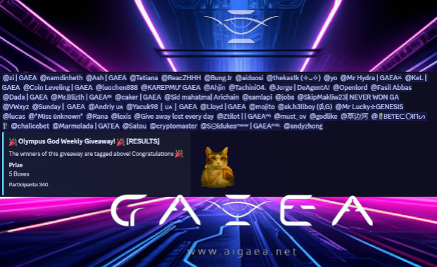 RagmufFM's tweet photo. Congrats to all the winners of the Olympus God Giveaway, I'm happy for the friends who won.
Gaea Goddess of Luck wasn't with me this time, I hope I win next time😅
@aigaealabs 
#GAEA #Giveaway #OLYMPUSGOD #LV10 #5BOX  #GOODLUCK https://t.co/CMXhR6qRBA