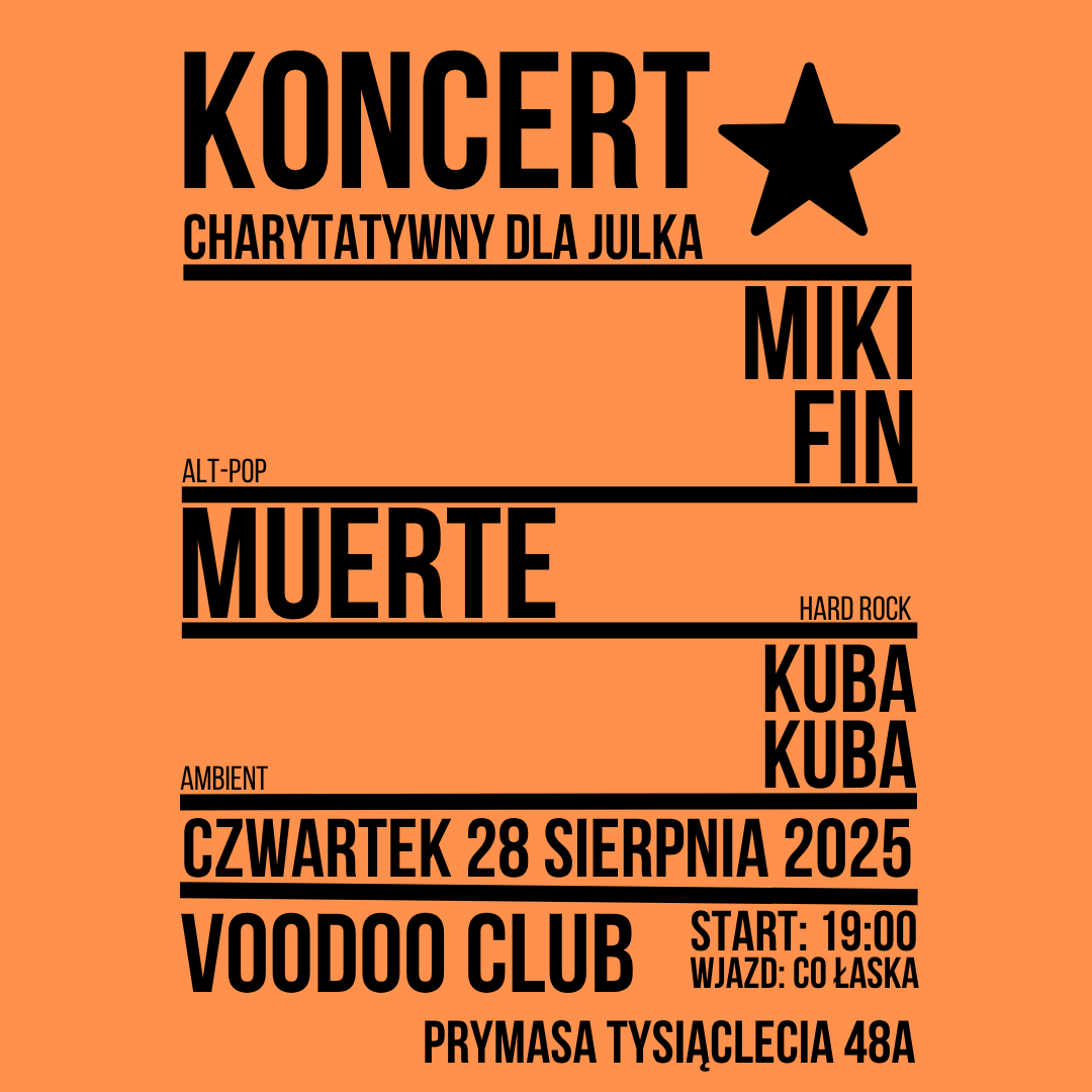 Chyba ostatni koncert zagrałem ponad 12 lat temu. Fajnie będzie wrócić. Tym bardziej, że mój zespół zagra dla mojego synka. Także jak ktoś będzie 28 sierpnia w Warszawie to serdecznie zapraszam!