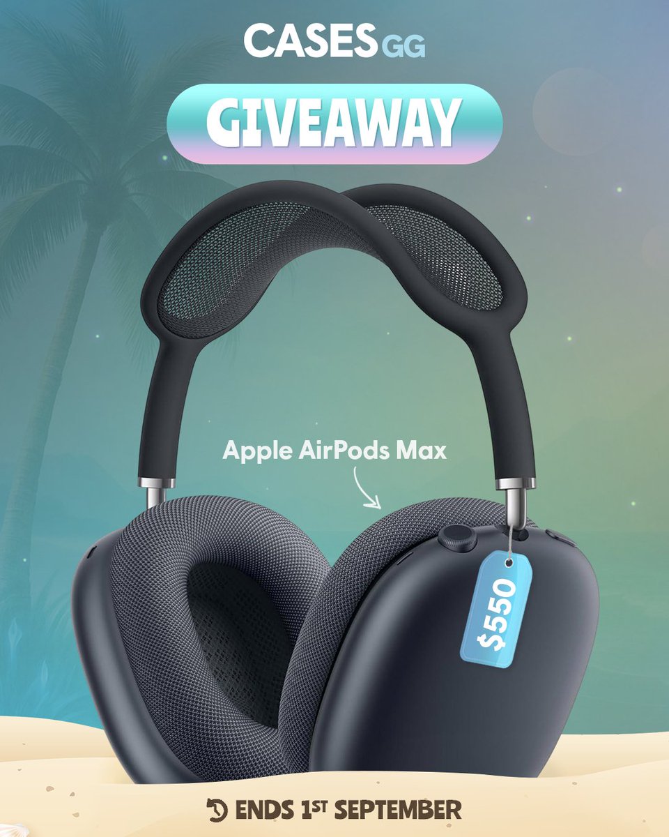 AirPods Max Giveaway Alert! 🎧

Here’s how to enter:

✅Follow us
✅Retweet + Tag a friend
✅Drop your Cases ID below

Good luck! Rolling on the 1st of September! 🍀
