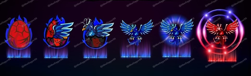🔥 Just finished this evolution badge set for a client, from cracked egg to full-blown phoenix ascension!
Perfect for stream tiers, loyalty badges, or in-game progressions.
Every stage custom-made, no shortcuts.
DMs open for commissions! 🧵✨
#Badges #StreamerGraphics #TwitchArt