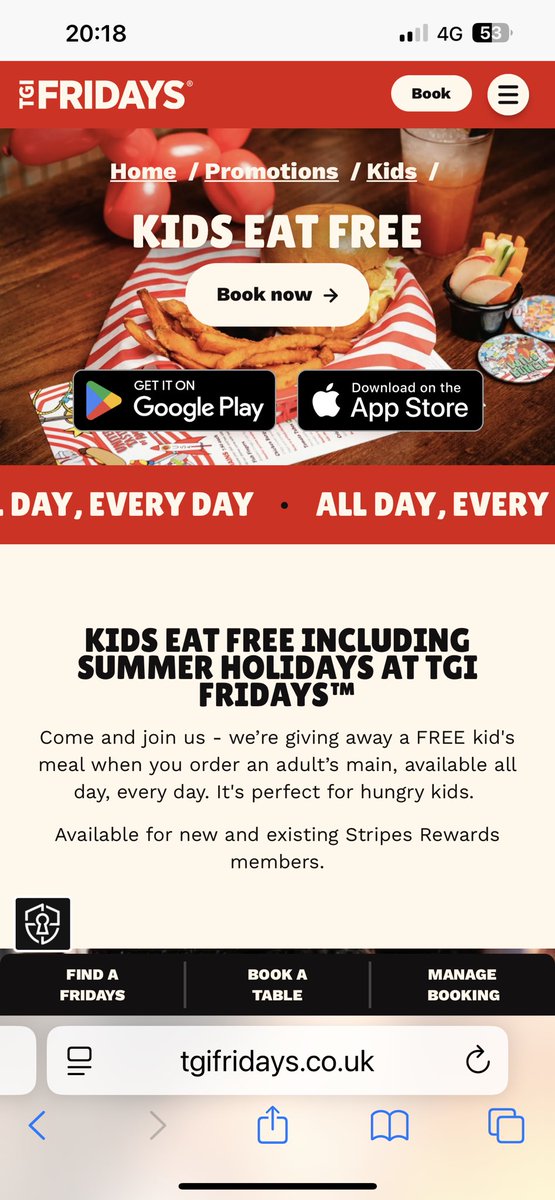 jardinecaj's tweet photo. Just a heads up to anyone taking kids to @TGIFridays at Braehead. Despite advertising kids eat free on their billboard, website and being advised by a staff member kids eat free when you walk in. They still charge you full price🤷🏼♀️😡#nocommunication
#poorcustomerservice https://t.co/kJCNNsdlKZ