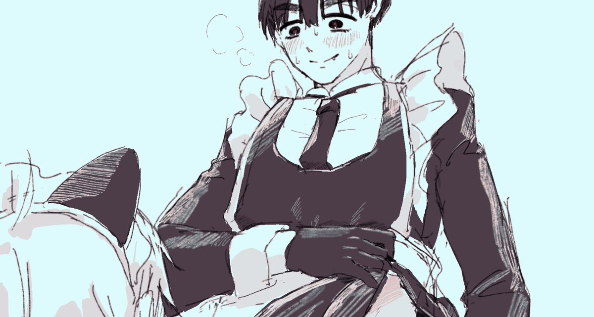 ⚠️バニーメイドivの女装下着(ガーターベルト) #ivantill poipiku.com/12093316/12035…
