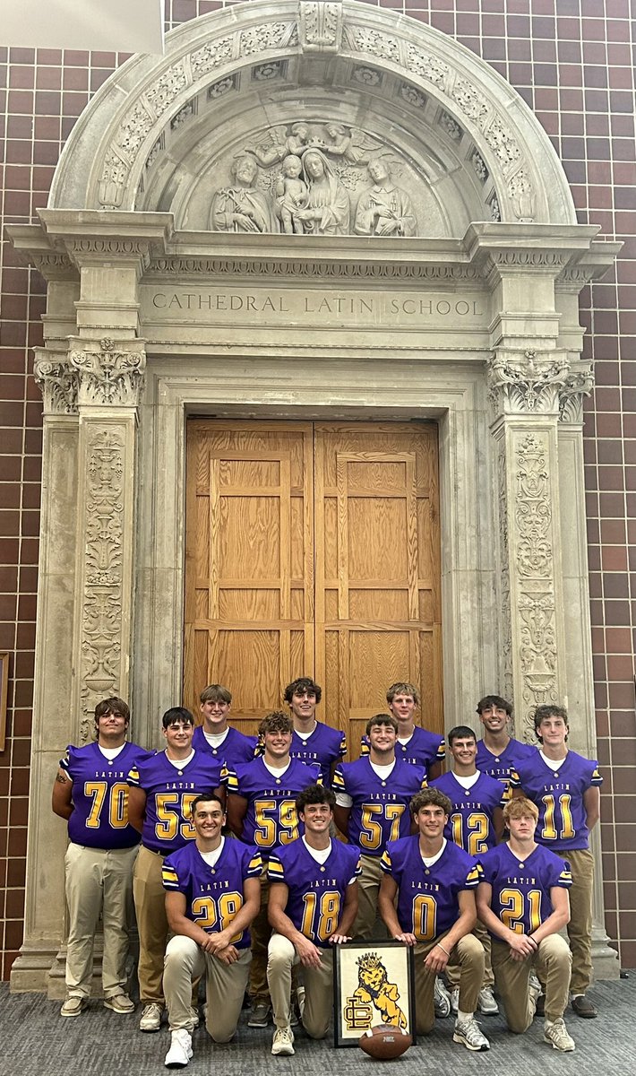 NDCL Football (@ndcl_football) on Twitter photo Continuing our tradition of our Seniors visiting the Cathedral Latin Archway.
This time, with NEW PURPLE JERSEYS. #MenOfLatin #Together25 ๐๐๐ฆ <a href="/griffin_andre/">Coach Andre Griffin</a> <a href="/NDCLathletics/">NDCL Athletics</a> Continuing our tradition of our Seniors visiting the Cathedral Latin Archway.
This time, with NEW PURPLE JERSEYS. #MenOfLatin #Together25 ๐๐๐ฆ <a href="/griffin_andre/">Coach Andre Griffin</a> <a href="/NDCLathletics/">NDCL Athletics</a>