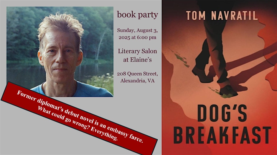 Join Tom Navratil at Elaine's on Sunday at 6:00 PM when he will discuss DOG's BREAKFAST.
eventbrite.com/e/dogs-breakfa…