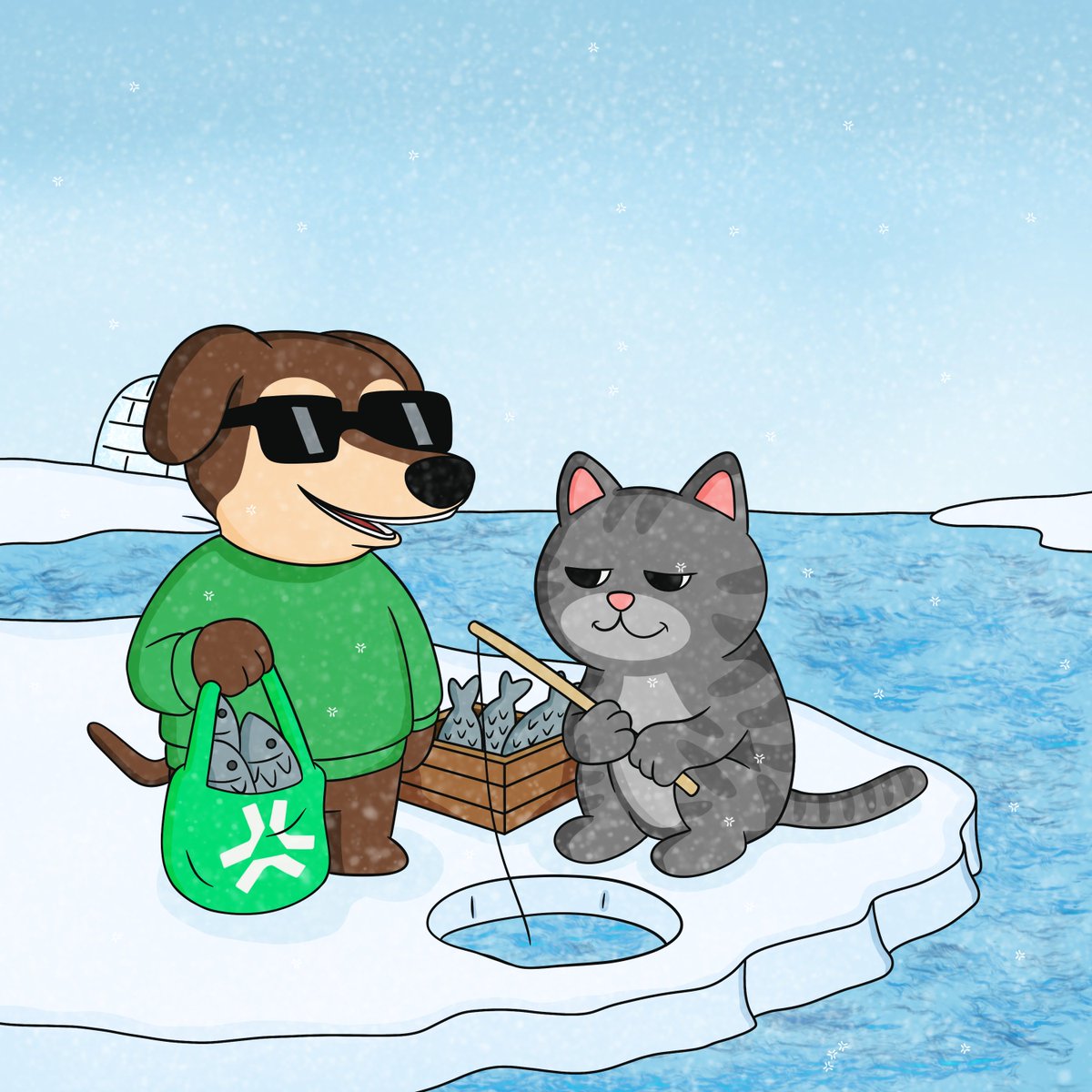 Out catching fish for our penguin family with <a href="/cliveonabs/">Clive</a>