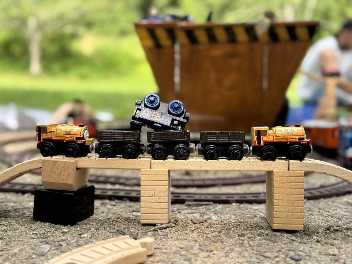 Bill and Ben kindly helped a topsy-turvy Timothy to the works.

“Comfortable?” teased Ben. 

“Would you like some inflight music?” giggled Bill. 

“This was not how BoCo told you do this” muttered Timothy.